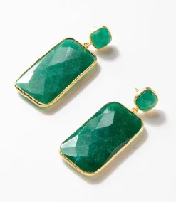 Gemstone Statement Earrings