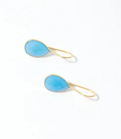Gemstone Teardrop Earrings