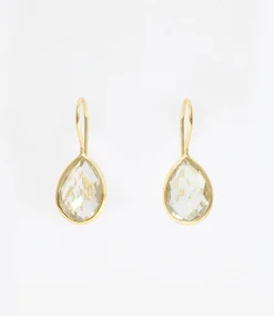 Gemstone Teardrop Earrings