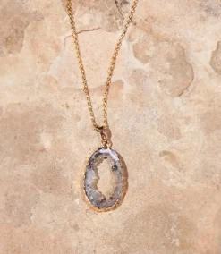 Geode Pendant Necklace