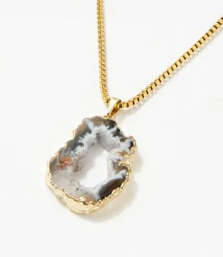 Geode Pendant Necklace