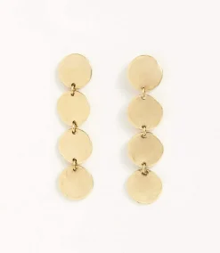 Gold Disc Earrings