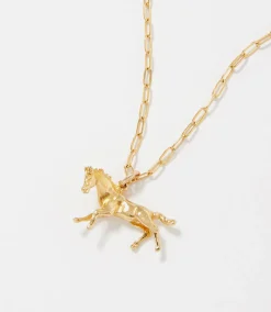 Gold Horse Necklace