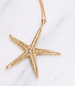 Gold Starfish Necklace