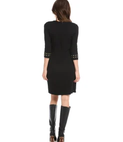 Gold Studded Sheath Dress