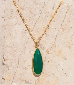 Green Onyx Quartz Necklace