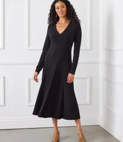 Kate V-Neck Midi Travel Dress