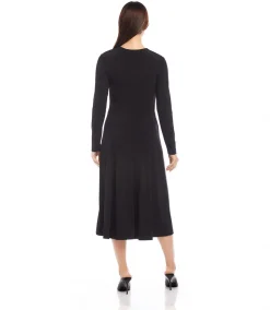 Kate V-Neck Midi Travel Dress