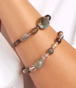 Labradorite Beaded Bracelet