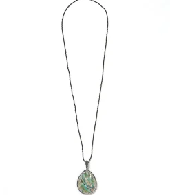 Large Mother of Pearl Pendant Necklace