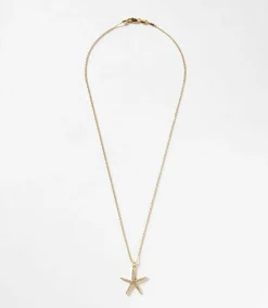 Large Pavé Starfish Necklace