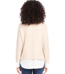 Layered Crewneck Sweater