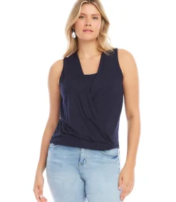 Layered Drape Front Top