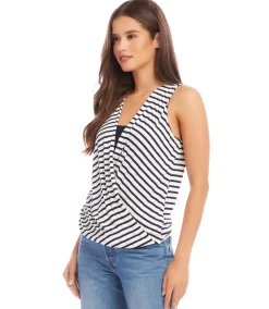 Layered Drape Front Top