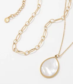 Layered Mother Of Pearl Necklace