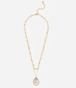 Layered Mother Of Pearl Necklace