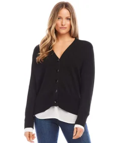 Layered Sweater Cardigan