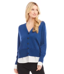 Layered Sweater Cardigan