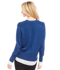 Layered Sweater Cardigan