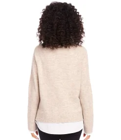 Layered Turtleneck Sweater