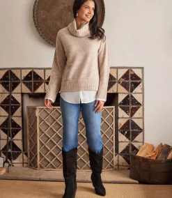 Layered Turtleneck Sweater
