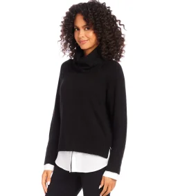 Layered Turtleneck Sweater
