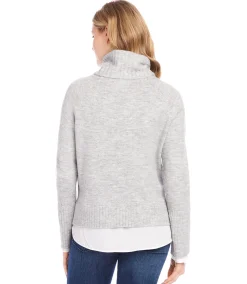 Layered Turtleneck Sweater