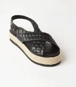 Leather Espadrille Sandals