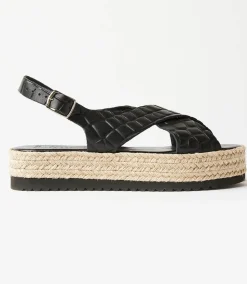 Leather Espadrille Sandals