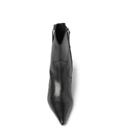 Leather Stiletto Ankle Boots