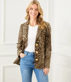 Leopard Corduroy Jacket