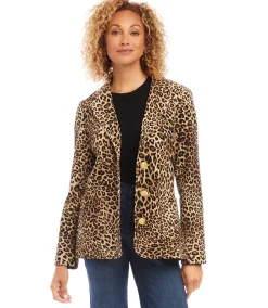 Leopard Corduroy Jacket