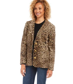 Leopard Corduroy Jacket