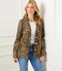 Leopard Corduroy Jacket