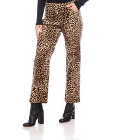 Leopard Corduroy Jeans