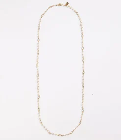 Long Quartz Station Necklace