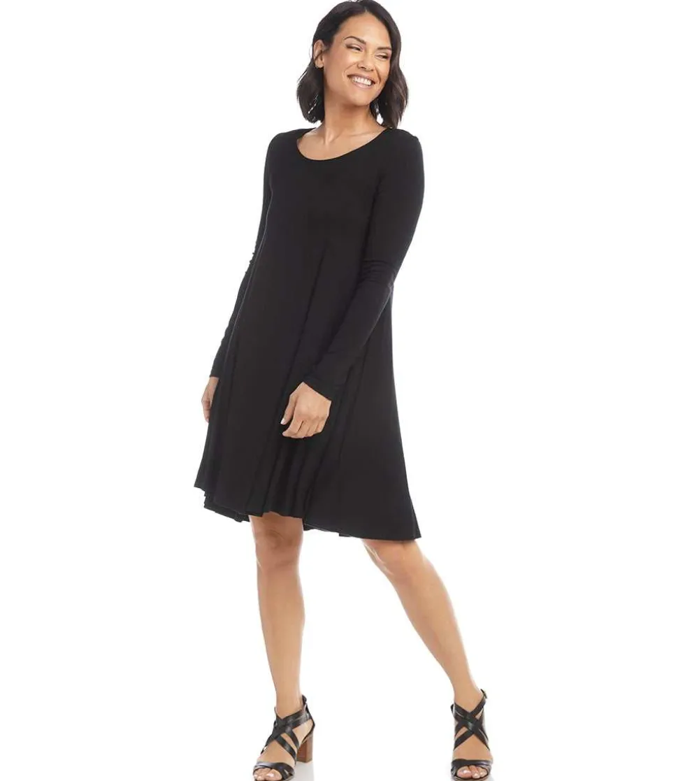 Long Sleeve Maggie Trapeze Dress