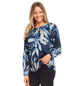 Long Sleeve Peasant Top
