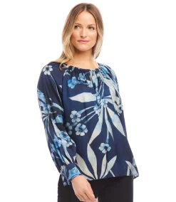 Long Sleeve Peasant Top