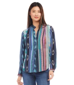 Long Sleeve Placket Top