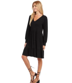 Long Sleeve Tiered Dress