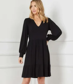 Long Sleeve Tiered Dress
