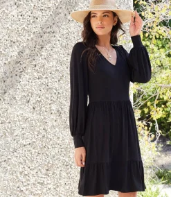 Long Sleeve Tiered Dress