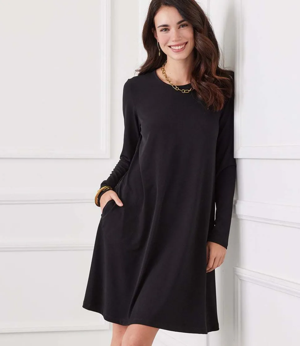 Long Sleeve Travel Jersey Dress