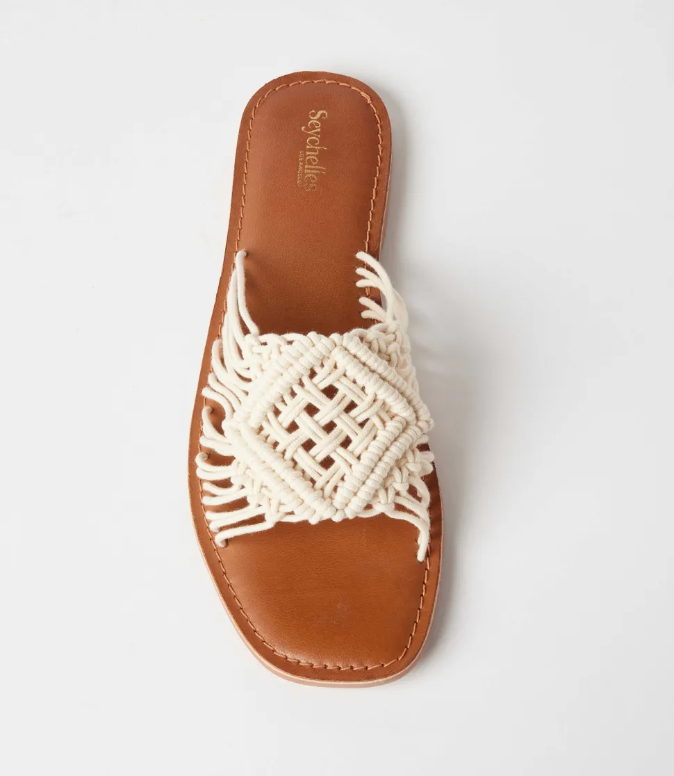 Mahogany Woven Slides