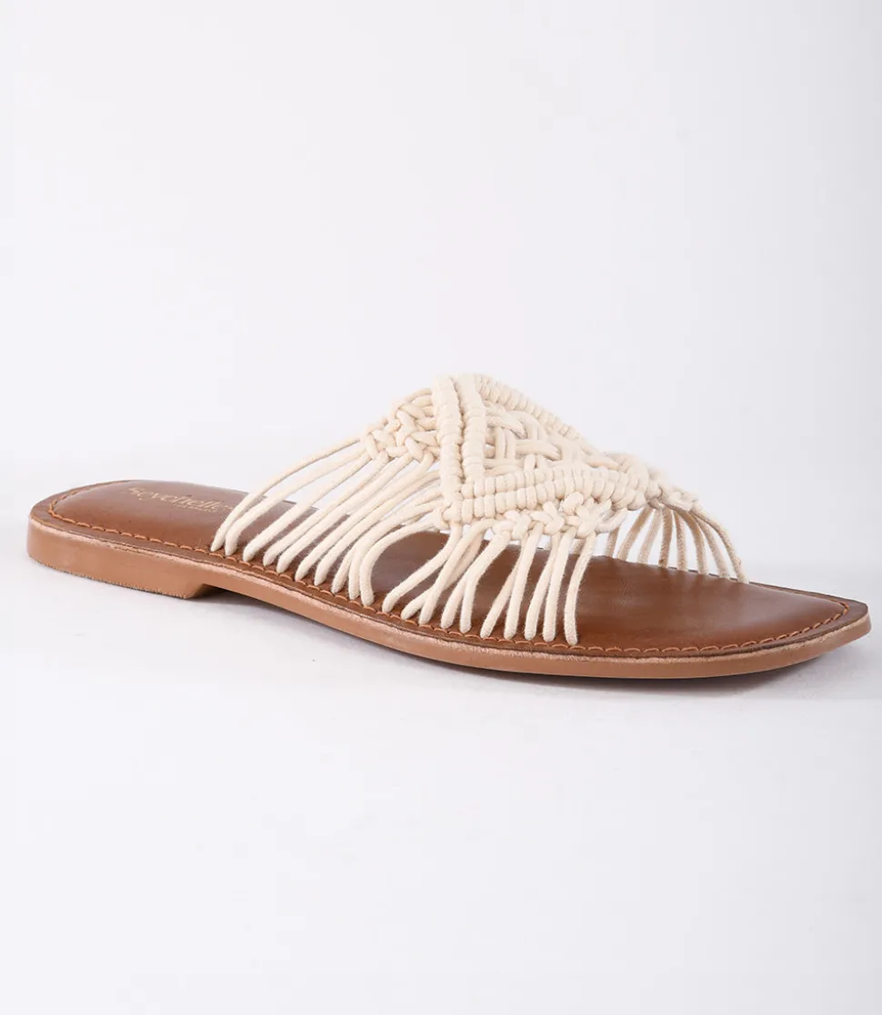 Mahogany Woven Slides