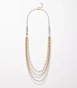 Metallic Multistrand Necklace