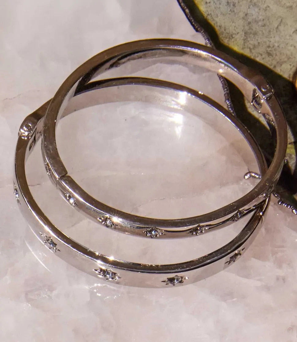 Mini Crystal Starburst Bangle