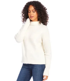 Mock Neck Boucle Sweater