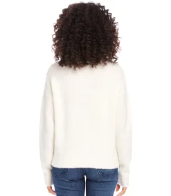 Mock Neck Boucle Sweater